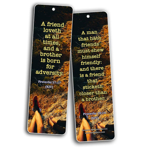 Scriptures Bookmarks - Friendship Bookmarks (KJV)
