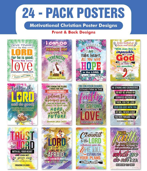 Motivational Christian Poster (24-Pack)