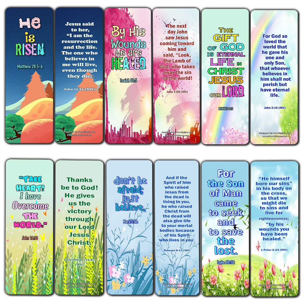 Jesus Has Risen Religious Bookmarks Cards for Kids