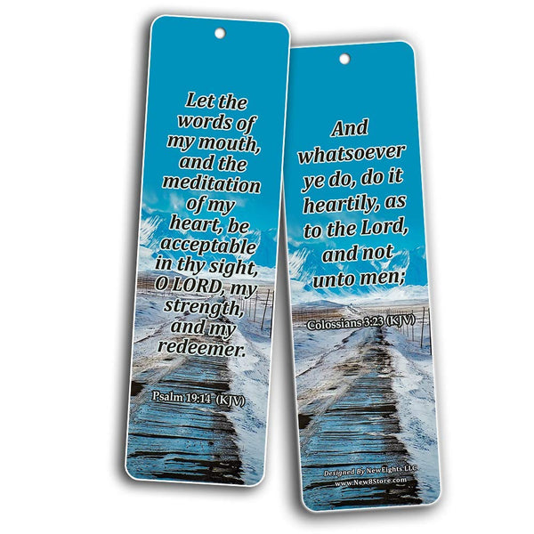 Powerful Bible Verses to Live by Bookmarks KJV