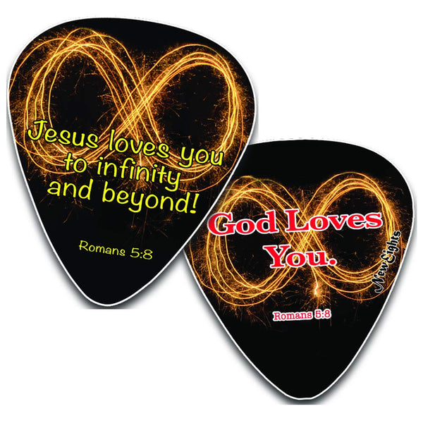 Christian Love You 3000 Guitar Picks (12 Pack)