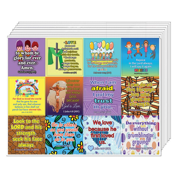 Christian Stickers for Kids (10-Sheet)