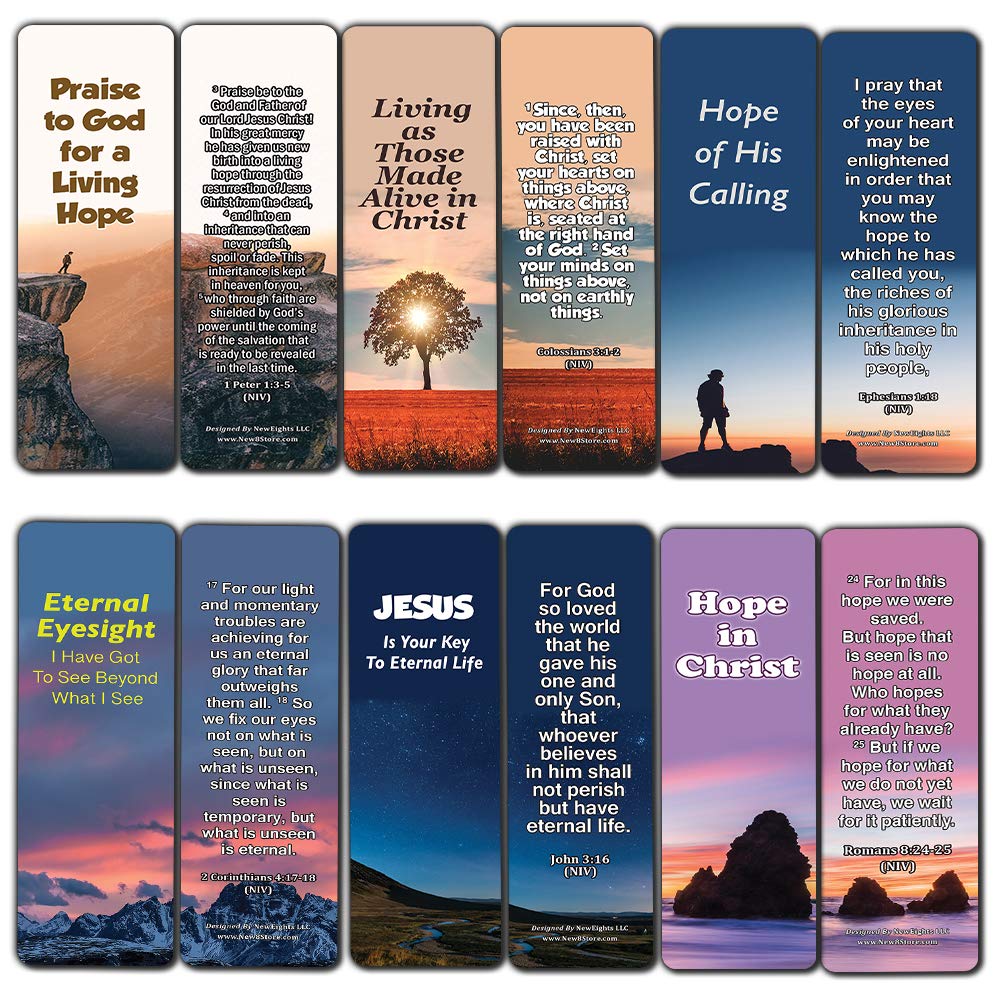 Hope Bible Verses Bookmarks