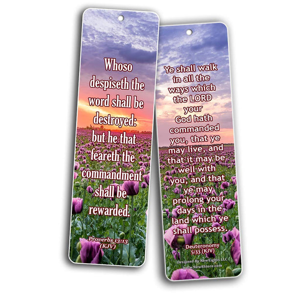 KJV Scriptures Bookmarks - Rewards for Obeying God