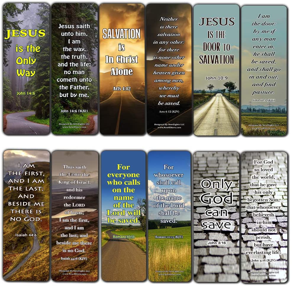 Jesus is the Way KJV Bookmarks Cards (30-Pack) - Handy Christian Daily Reminder
