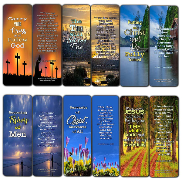 Scriptures Cards Bookmarks on The Importance of Discipleship