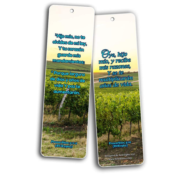 Spanish Scriptures Bookmarks - Rewards for Obeying God