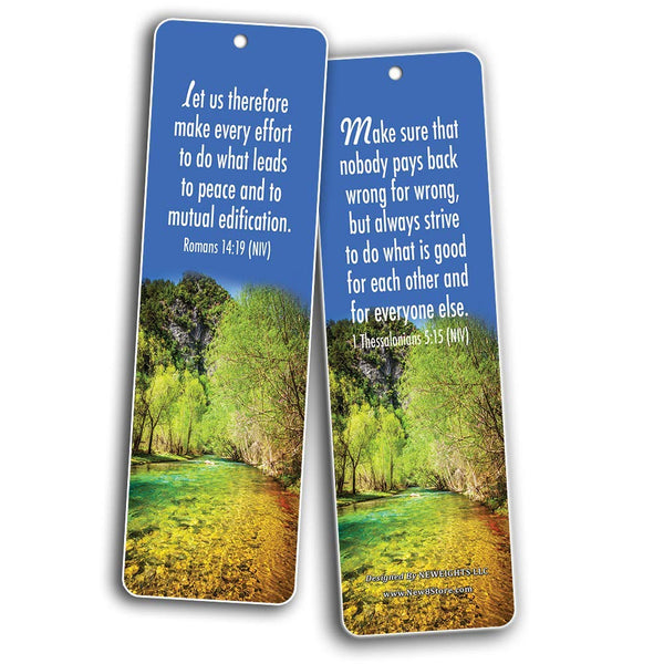 New Inspirational Bible Verses Bookmarks (Peace)