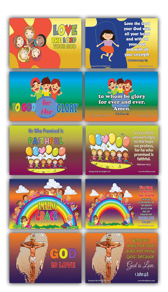 Daily Devotional Topical Bible Verses for Kids NIV Flashcards