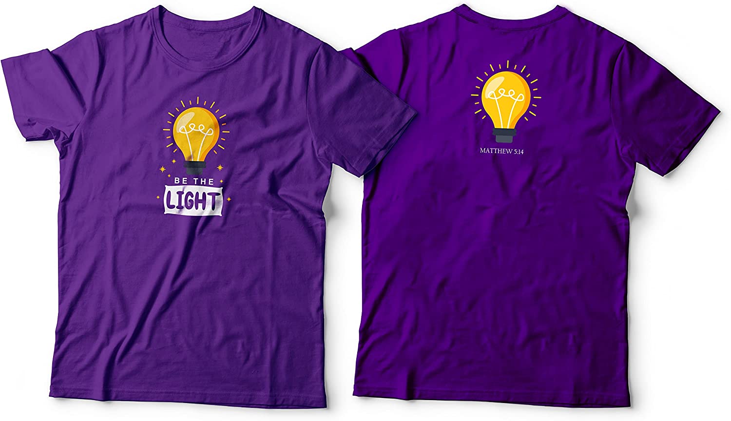 Be the light T-shirt Purple-4XLarge