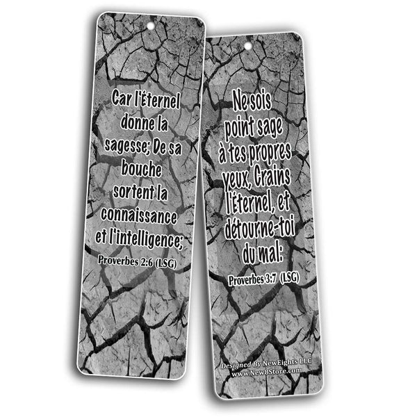 French Wisdom Bible Verse Bookmarks