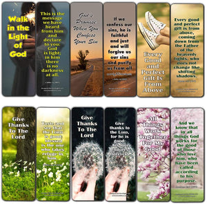 Ways to Surrender Control and Let God Handle Your Life Bookmarks (30 Pack) - Bible Verses About Letting and Let God Take Charge