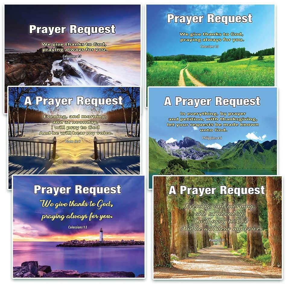 Prayer Request Pew Cards (60-Pack) - NEPC1040 Scenery - Track Down Prayer Request Efficiently