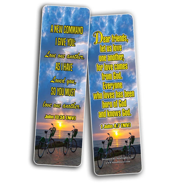 Christian Bookmarks Cards - Love One Another