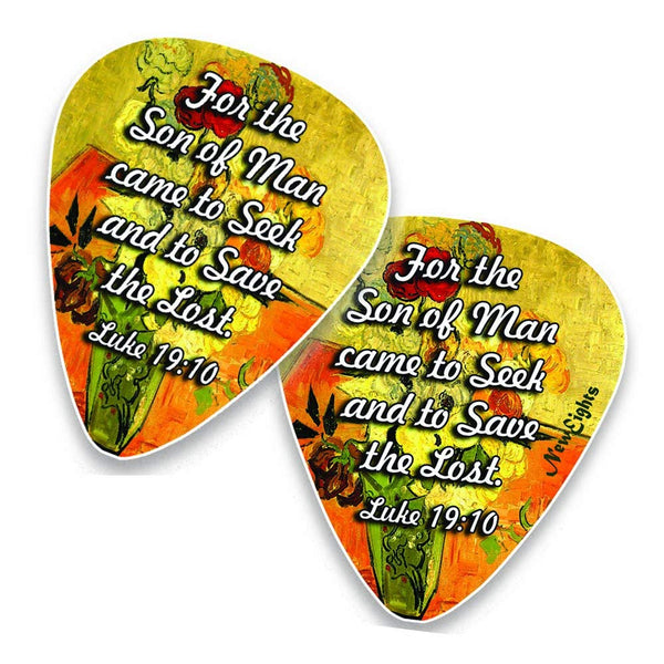 Guitar Picks with Christian Jesus Has Risen Bible Verses (12-Pack)