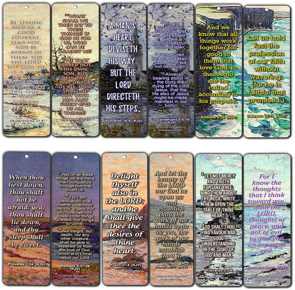 SCRIPTURES BOOKMARKS TO ENCOURAGE MEN AND WOMEN (KJV) (60-Pack) - Compilation of Motivational Bible Verses