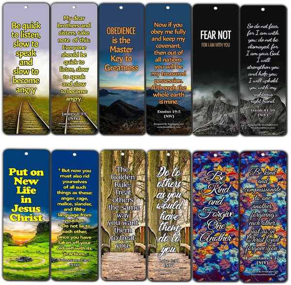 Life Changing Wisdom from God Bible Bookmarks (60 Pack) - Perfect Giveaways for Sunday School and Ministries Designed to Inspire Women and Men