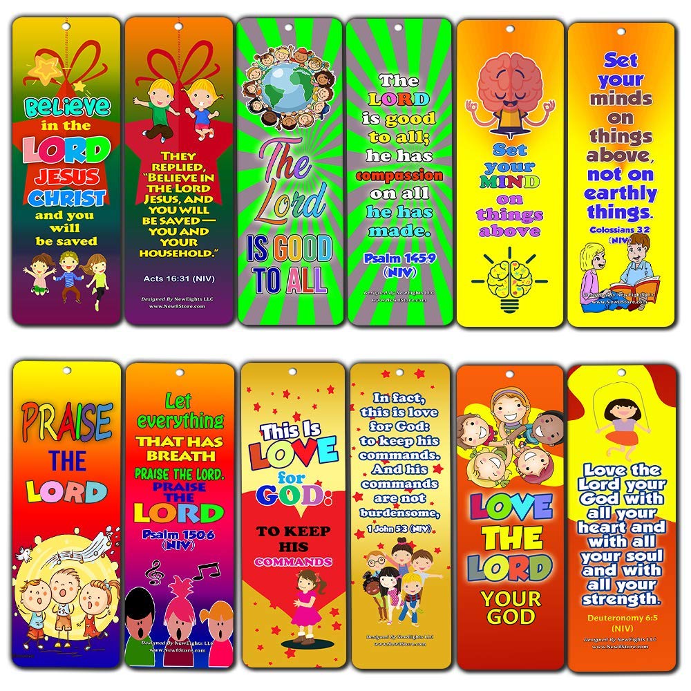 Great Memory Verses for Kids Bookmarks