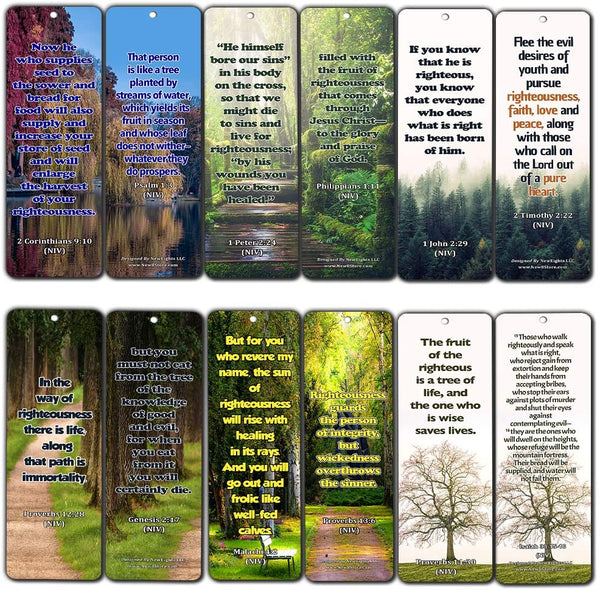 Bible Scriptures about Righteousness (60-Pack)