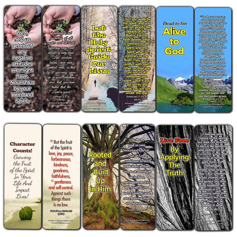 Powerful Bible Verses Bookmarks - Spiritual Growth