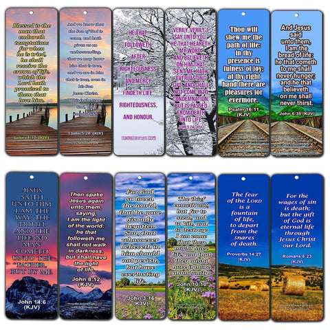 Life Bible Verses Bookmarks KJV