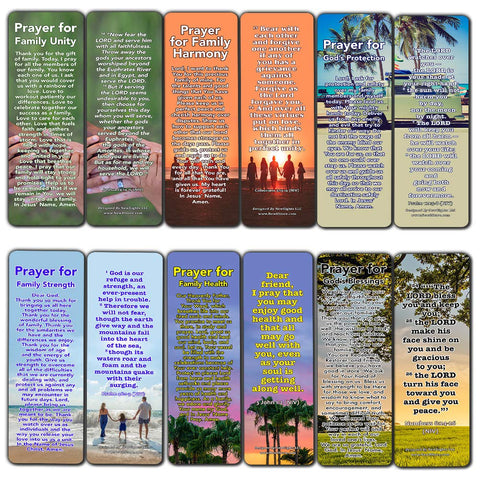 Prayers for Family Bookmarks