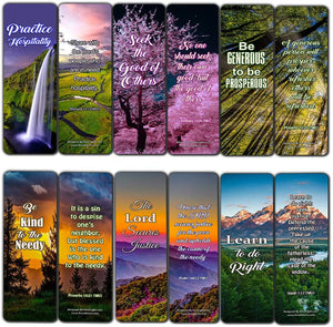 Kindness Scriptures Cards Bookmarks (60 Pack) - Perfect Giftaway for Sunday School