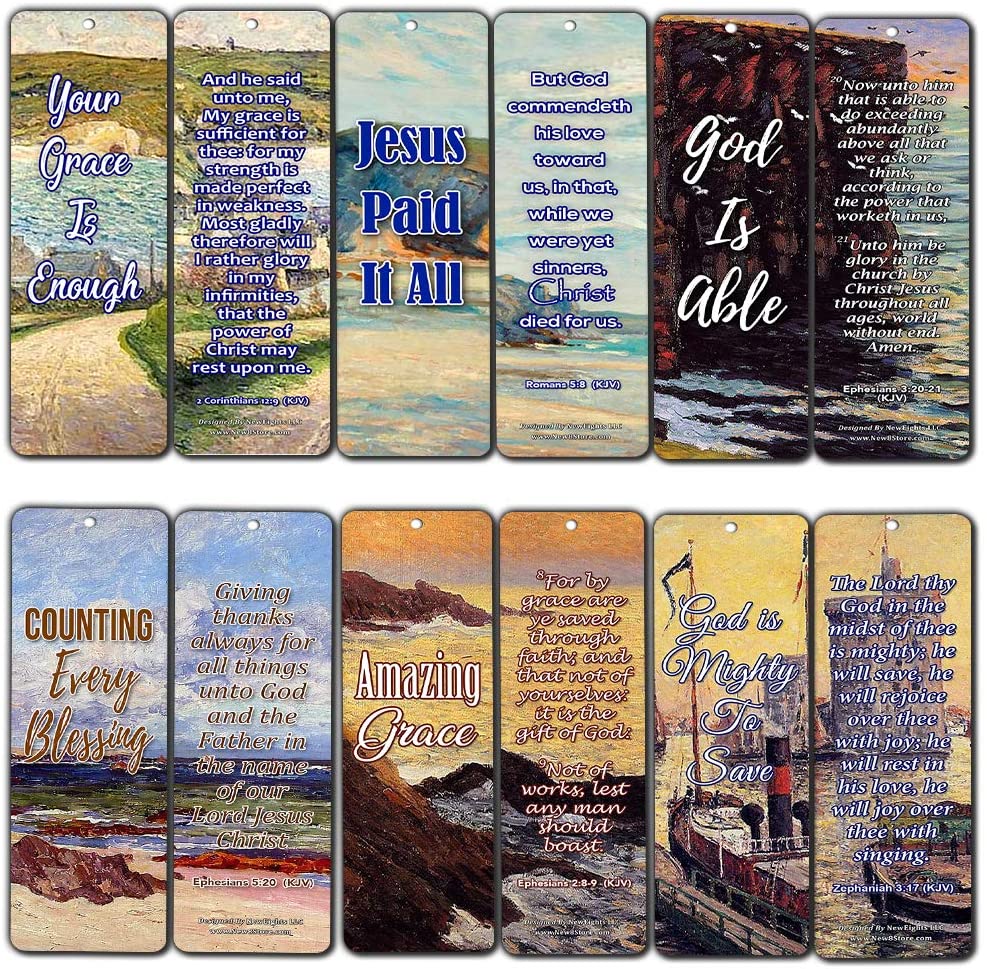Your Grace is Enough Scripture Bookmarks (KJV) (30-Pack) - Handy Bible Verses Perfect for Daily Encouragement