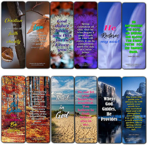 Inspirational Quotes About Christian Life Bookmarks (60-Pack) - Perfect Gift away for Sunday School and Ministries