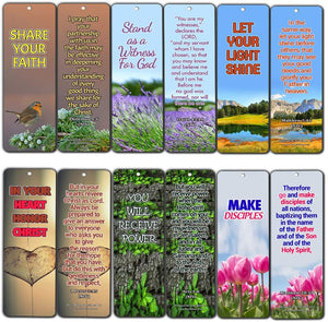 Bible Verses About Become A Witness for Christ (60 Pack) - Perfect Giveaways for Sunday School and Ministries