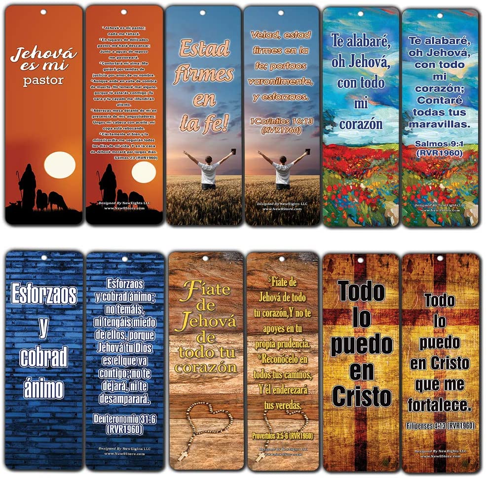 Spanish Bible Scriptures About Righteousness (60 Pack) - Biblical Perspective on Subjects About Righteousness