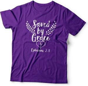Saved by Grace - Ephesians 2-8 Purple-Large