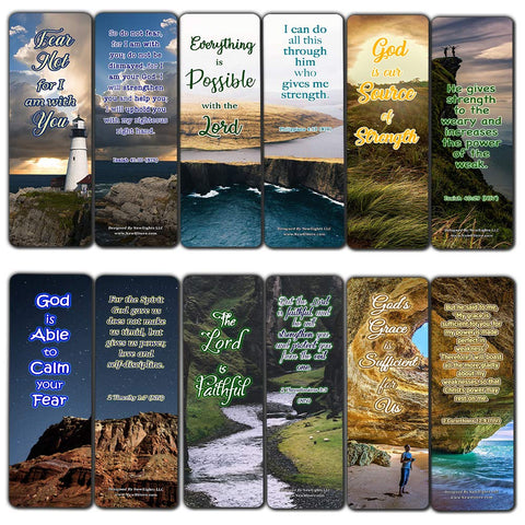 Scriptures Bookmarks - Bible Verses about Strength