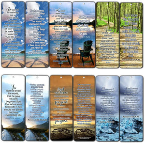 Most Highlighted Bible Verses Bookmarks Cards Bulk Set - KJV Version (60-Pack)- Religious Christian Inspirational Gifts to Encourage Men Women Boys Girls - Bible Study Sunday School War Room Decor