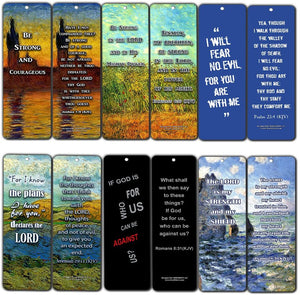 NewEights Christian KJV Bookmarks - Be Strong (30-Pack) - Coronavirus Protection Bible Promises - Stay Home Stay Safe - Keep Calm Trust God - Christian Encouragement Gifts for Men Women