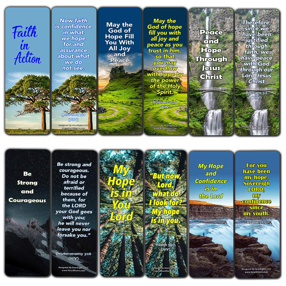 Bible Verses Bookmarks About Hope: Staying Positive in The Midst of Hardship