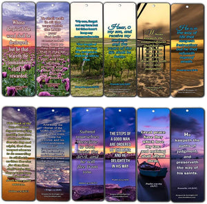 KJV Scriptures Bookmarks - Rewards for Obeying God (60-Pack) - Perfect Gift Idea for Friends and Loved Ones