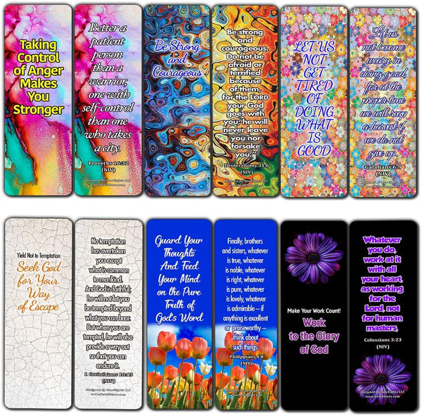 Scriptures Bookmarks for Teens (60 Pack) - Perfect Giveaways for Sunday School For Teens