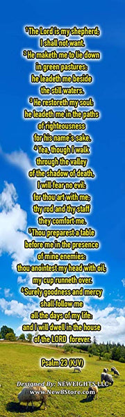 Christian Bookmarks - Psalm 23 KJV (30-Pack)