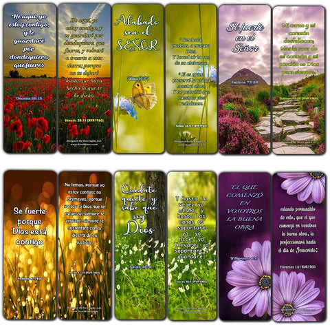 Bible Verses About Trusting God Bookmarks (60 Pack) - Perfect Gift away for Sunday School - Scriptures Card Variety Bulk Buy - VBS Sunday School Baptism Thanksgiving Christmas Rewards and Gifts