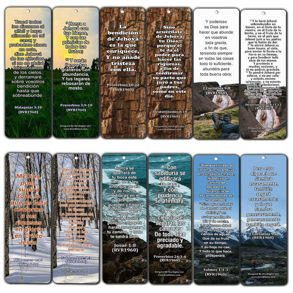 KJV Religious Bookmarks - Bible Verses About Financial Blessings