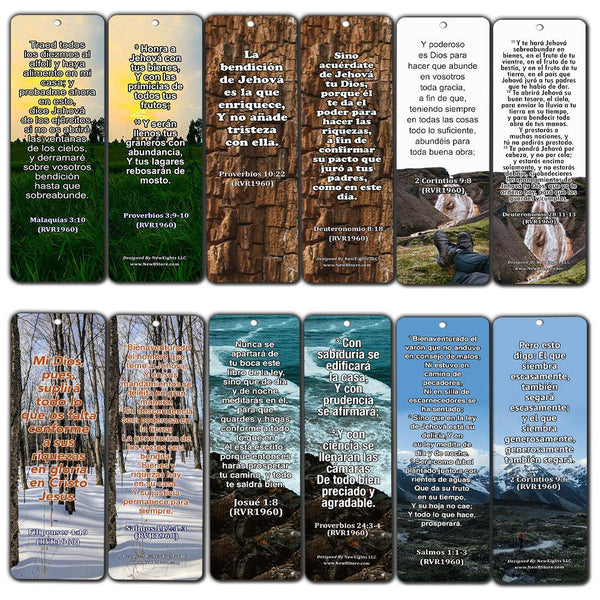 KJV Religious Bookmarks - Bible Verses About Financial Blessings
