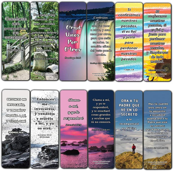 Spanish Favorite Prayer Bible Promises Bookmarks (30-Pack) - Variety Handy Spanish Scriptures