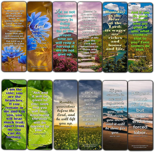 Bible Verses about Reward Bookmarks (60-Pack)