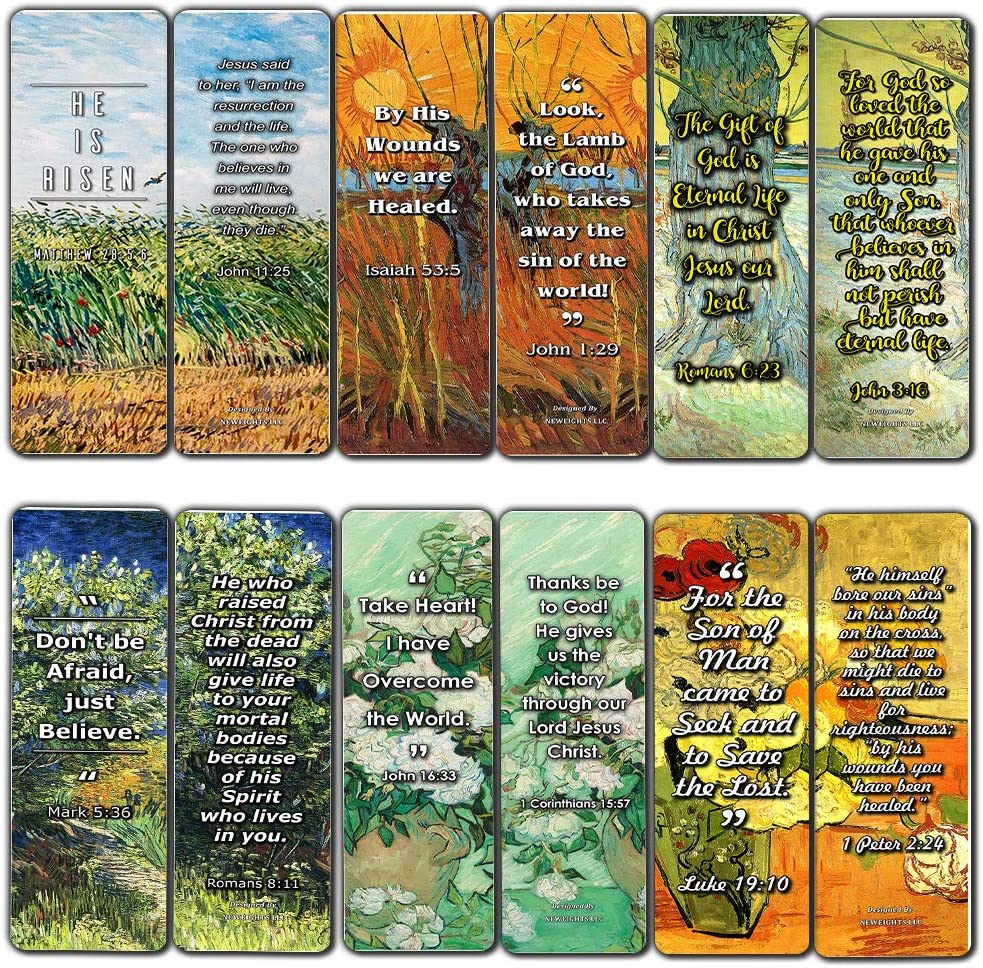 Bible Bookmarks Cards - Jesus has Risen (12 Pack)