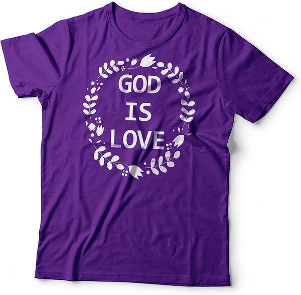 God is Love Purple-XLarge