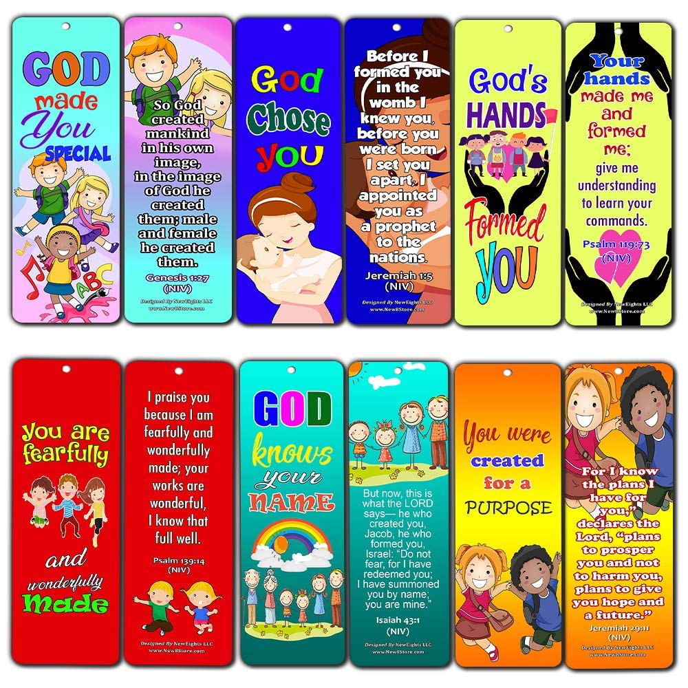 Children of God Bible Verses Bookmarks Cards