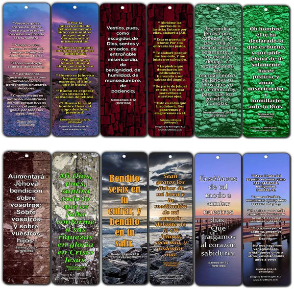 Spanish 12 Powerful Scriptures to Start Your Day - RVR1960 (12-Pack)