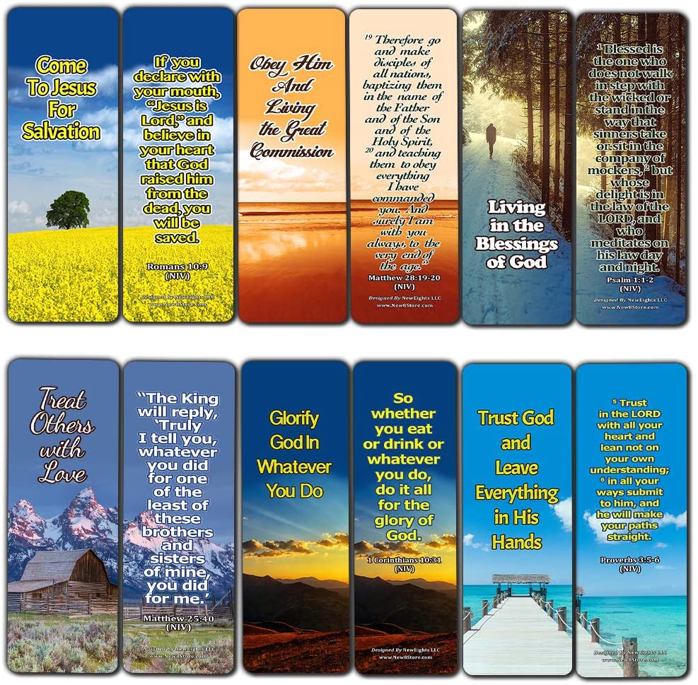 Top Bible Verses on God?s Will Bookmarks (30-Pack) - Great Bible Text Compilation that is Handy and Easy To Bring Along With