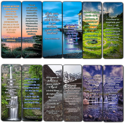 Spanish Life Giving Bible Verses Bookmarks (30-Pack)